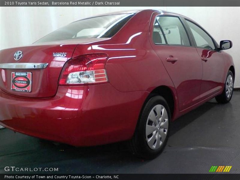 Barcelona Red Metallic / Dark Charcoal 2010 Toyota Yaris Sedan