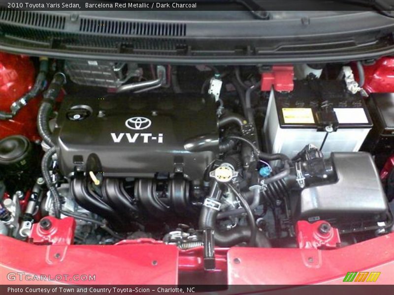Barcelona Red Metallic / Dark Charcoal 2010 Toyota Yaris Sedan