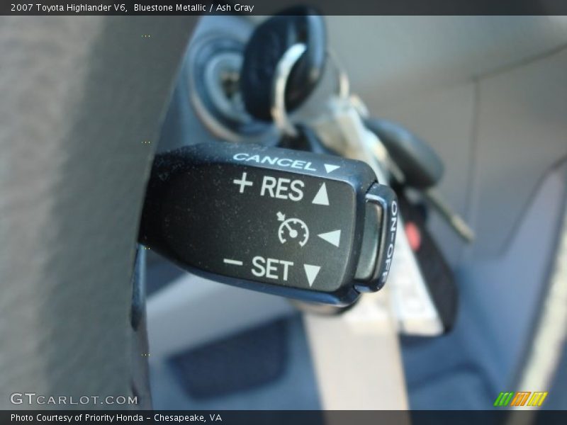 Bluestone Metallic / Ash Gray 2007 Toyota Highlander V6