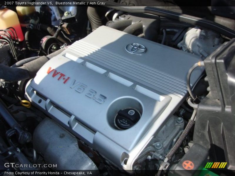 Bluestone Metallic / Ash Gray 2007 Toyota Highlander V6