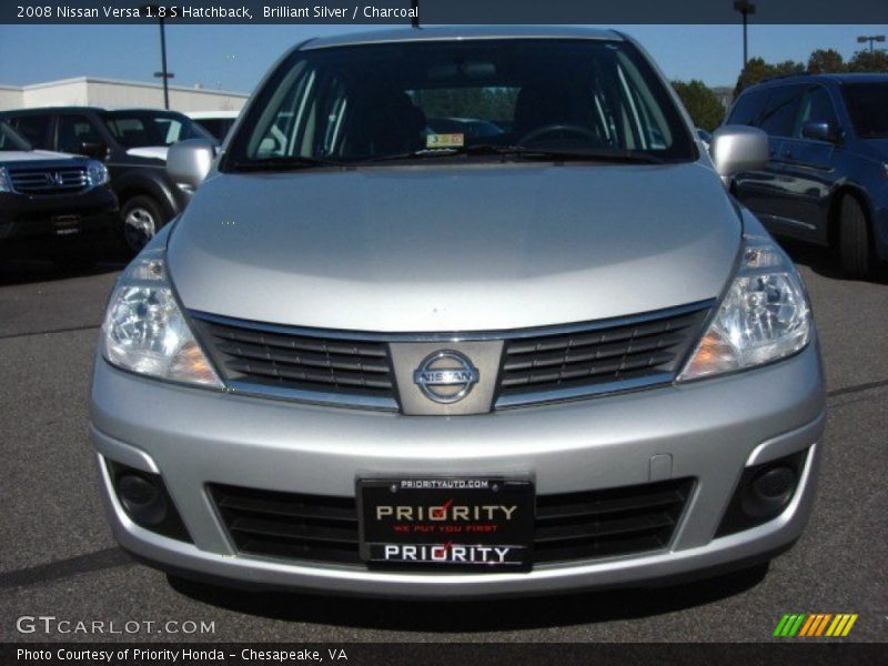 Brilliant Silver / Charcoal 2008 Nissan Versa 1.8 S Hatchback