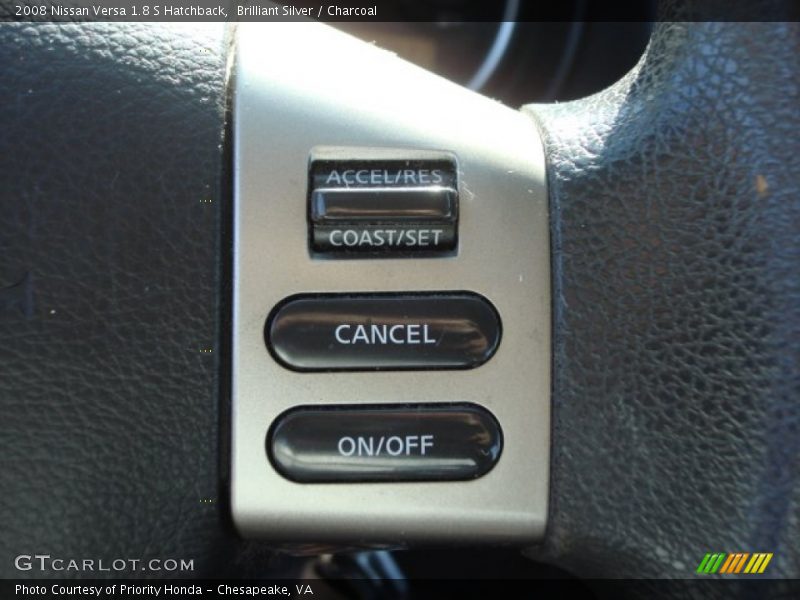 Brilliant Silver / Charcoal 2008 Nissan Versa 1.8 S Hatchback