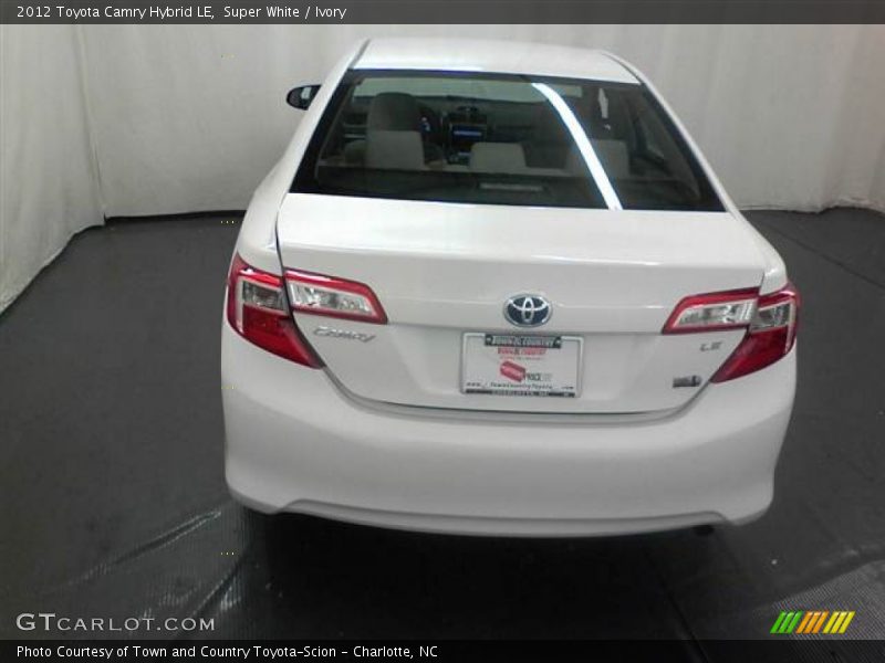 Super White / Ivory 2012 Toyota Camry Hybrid LE