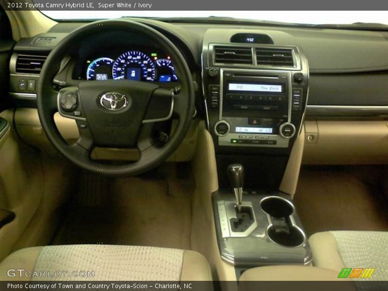 Super White / Ivory 2012 Toyota Camry Hybrid LE