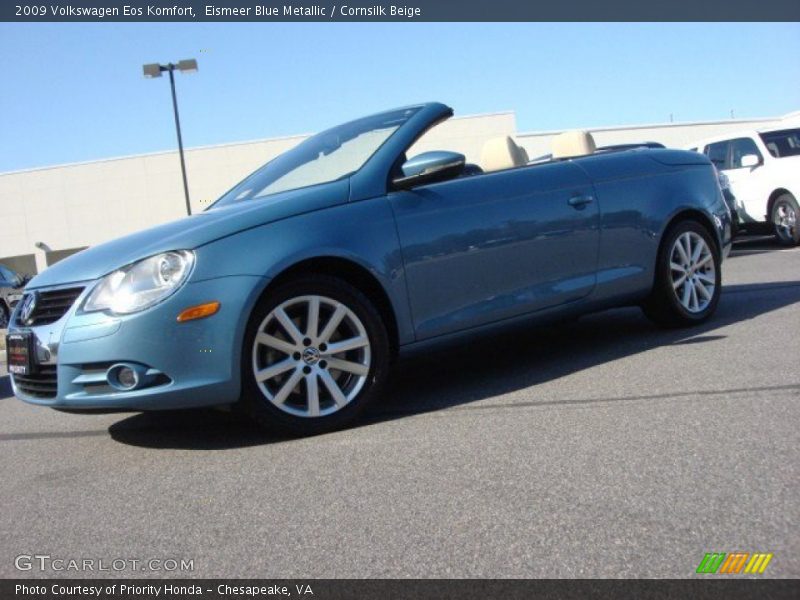 Eismeer Blue Metallic / Cornsilk Beige 2009 Volkswagen Eos Komfort