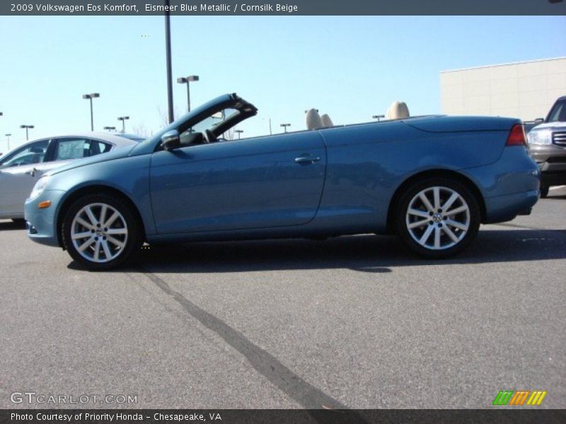 Eismeer Blue Metallic / Cornsilk Beige 2009 Volkswagen Eos Komfort
