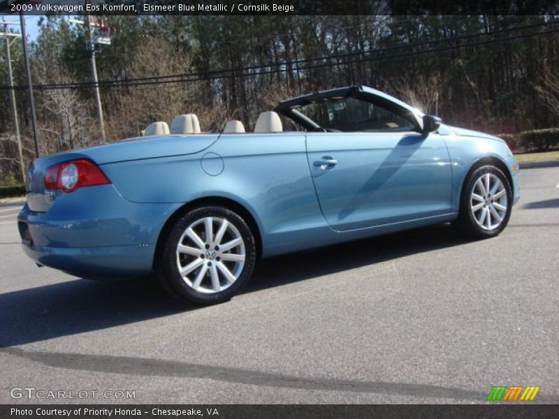 Eismeer Blue Metallic / Cornsilk Beige 2009 Volkswagen Eos Komfort