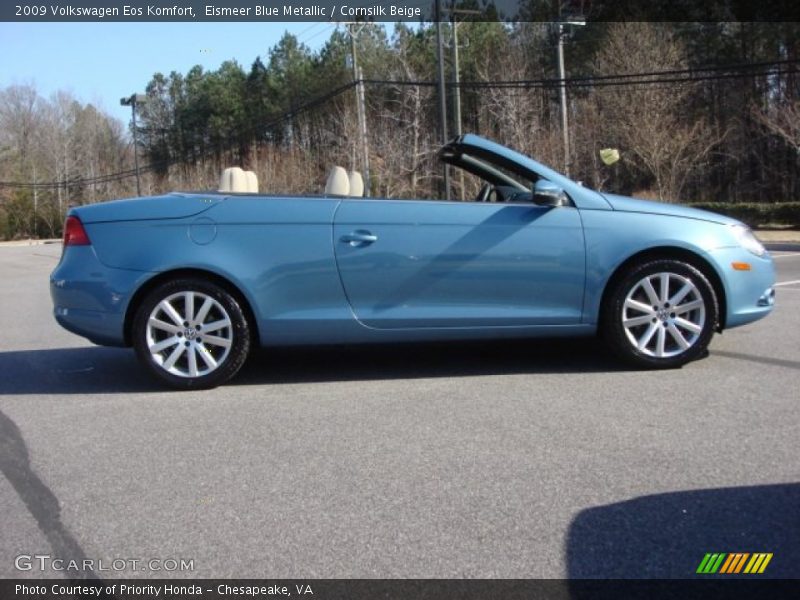 Eismeer Blue Metallic / Cornsilk Beige 2009 Volkswagen Eos Komfort