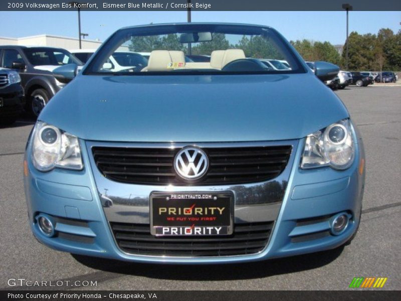 Eismeer Blue Metallic / Cornsilk Beige 2009 Volkswagen Eos Komfort