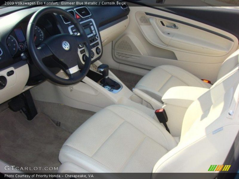 Eismeer Blue Metallic / Cornsilk Beige 2009 Volkswagen Eos Komfort