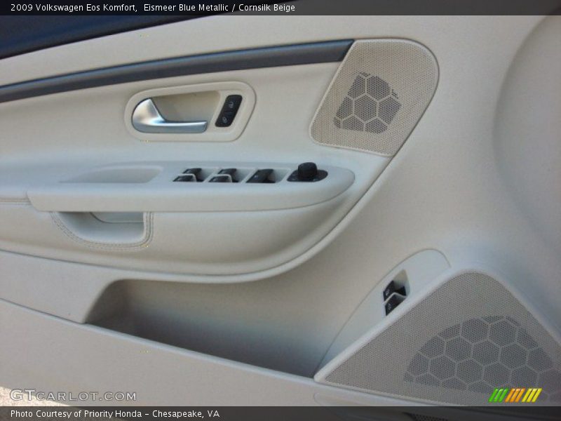 Eismeer Blue Metallic / Cornsilk Beige 2009 Volkswagen Eos Komfort