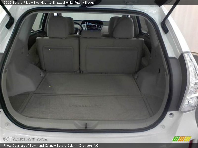Blizzard White Pearl / Bisque 2012 Toyota Prius v Two Hybrid