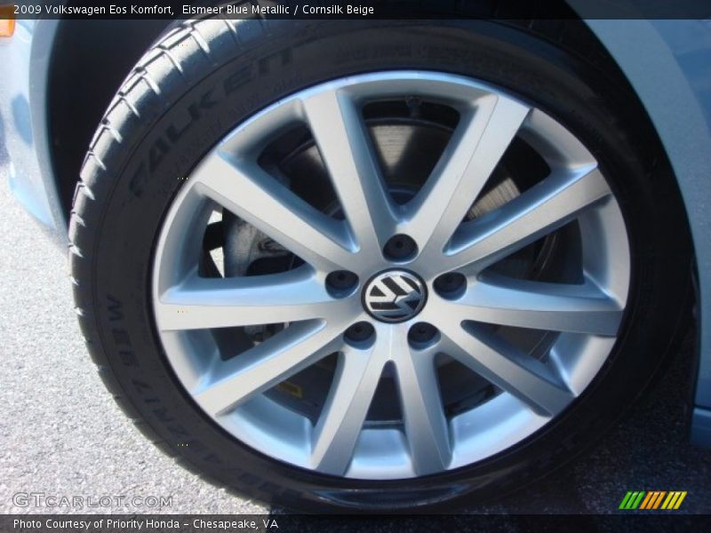 Eismeer Blue Metallic / Cornsilk Beige 2009 Volkswagen Eos Komfort