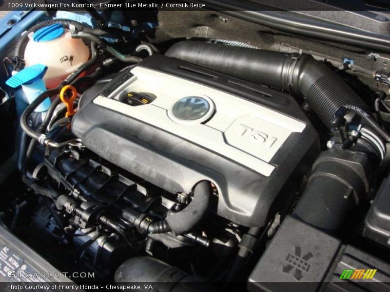 Eismeer Blue Metallic / Cornsilk Beige 2009 Volkswagen Eos Komfort