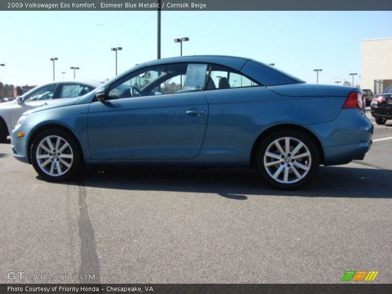 Eismeer Blue Metallic / Cornsilk Beige 2009 Volkswagen Eos Komfort