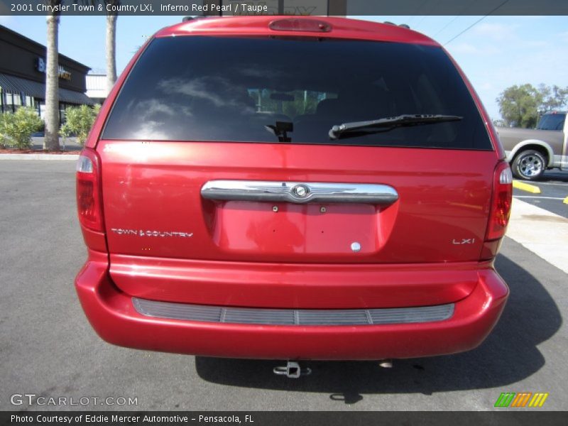 Inferno Red Pearl / Taupe 2001 Chrysler Town & Country LXi