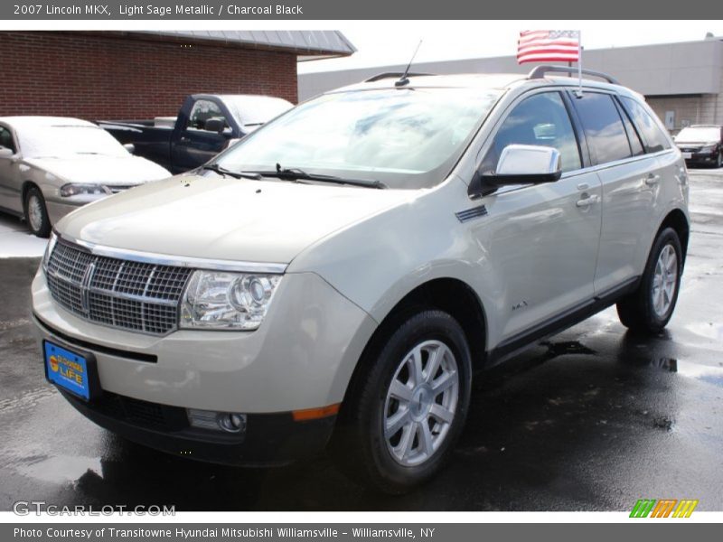 Light Sage Metallic / Charcoal Black 2007 Lincoln MKX