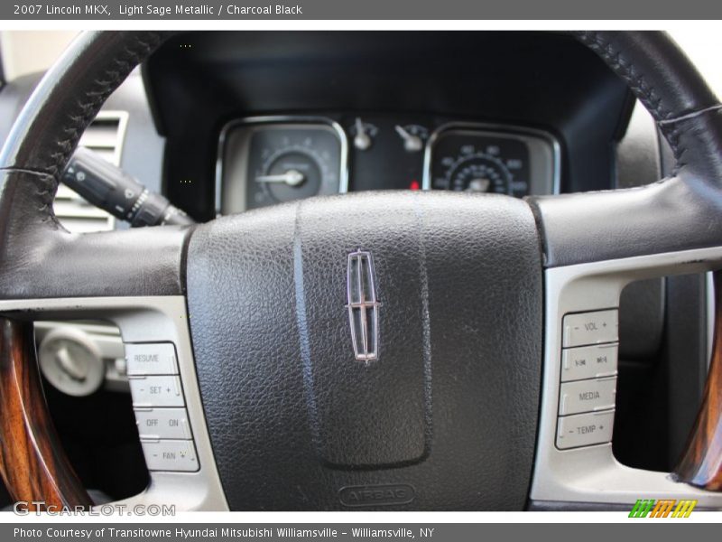 Light Sage Metallic / Charcoal Black 2007 Lincoln MKX