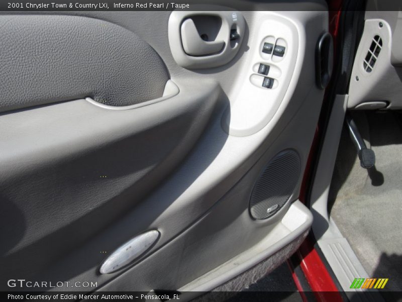 Inferno Red Pearl / Taupe 2001 Chrysler Town & Country LXi