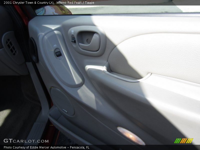 Inferno Red Pearl / Taupe 2001 Chrysler Town & Country LXi