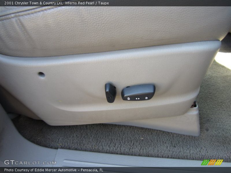 Inferno Red Pearl / Taupe 2001 Chrysler Town & Country LXi