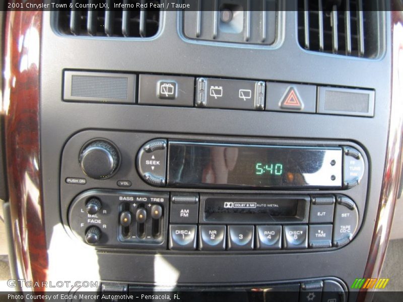 Inferno Red Pearl / Taupe 2001 Chrysler Town & Country LXi