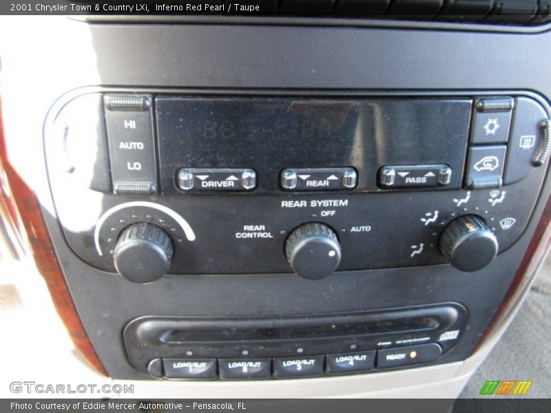 Inferno Red Pearl / Taupe 2001 Chrysler Town & Country LXi