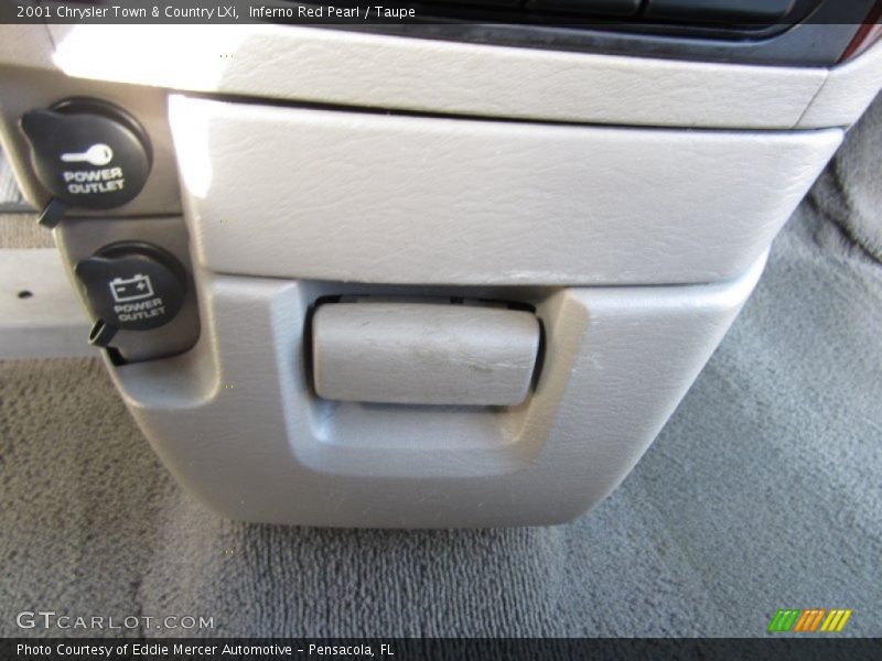 Inferno Red Pearl / Taupe 2001 Chrysler Town & Country LXi