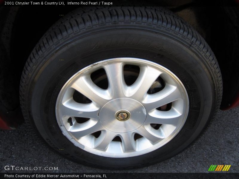 Inferno Red Pearl / Taupe 2001 Chrysler Town & Country LXi