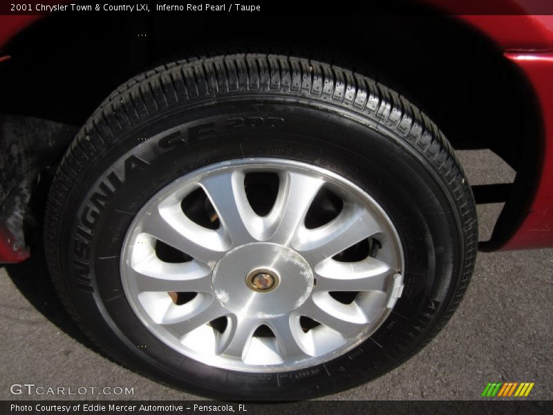 Inferno Red Pearl / Taupe 2001 Chrysler Town & Country LXi