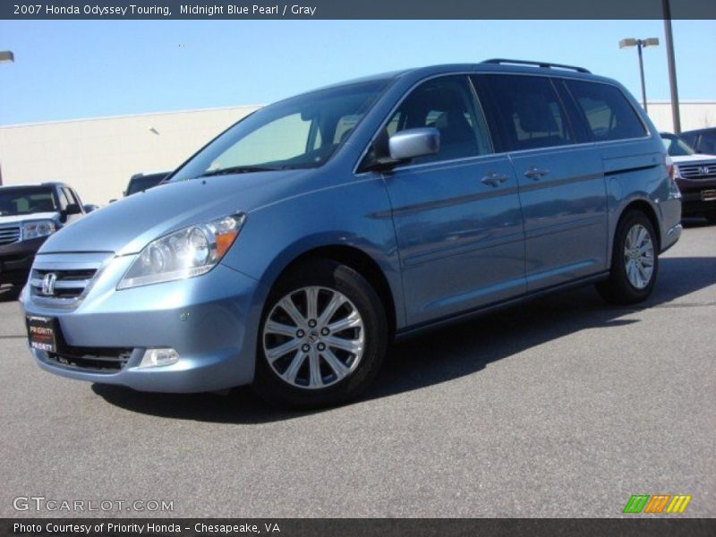 Midnight Blue Pearl / Gray 2007 Honda Odyssey Touring