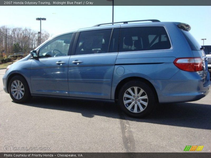 Midnight Blue Pearl / Gray 2007 Honda Odyssey Touring