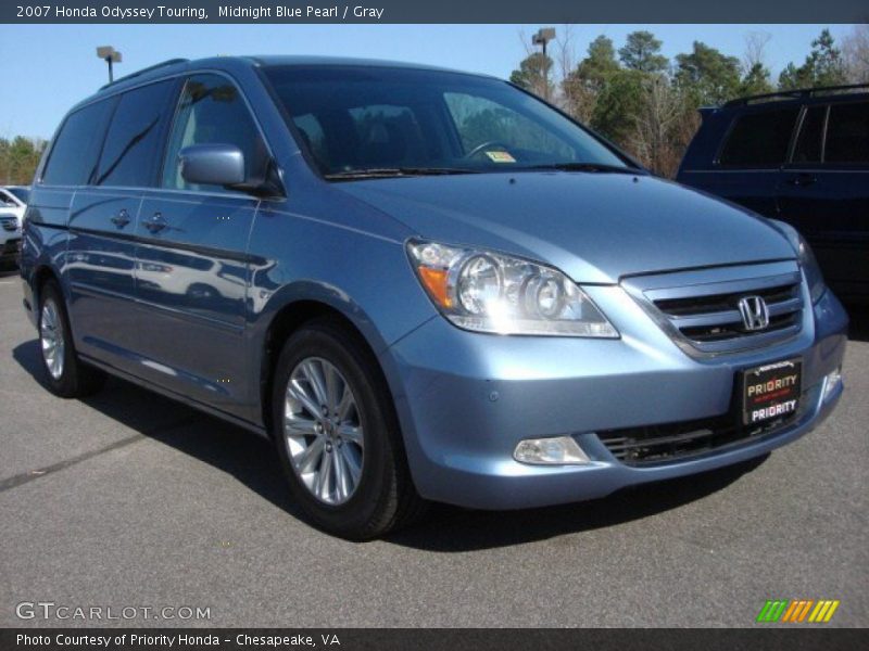 Midnight Blue Pearl / Gray 2007 Honda Odyssey Touring