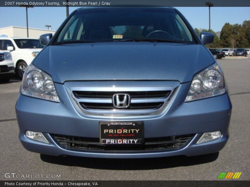 Midnight Blue Pearl / Gray 2007 Honda Odyssey Touring