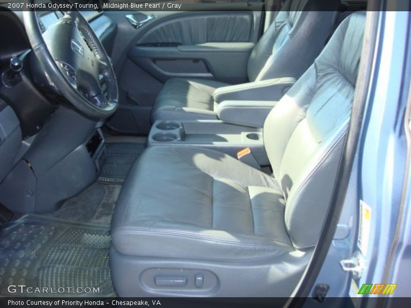 Midnight Blue Pearl / Gray 2007 Honda Odyssey Touring