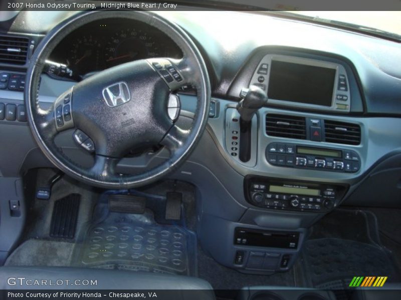 Midnight Blue Pearl / Gray 2007 Honda Odyssey Touring