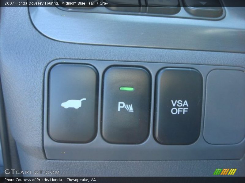 Midnight Blue Pearl / Gray 2007 Honda Odyssey Touring
