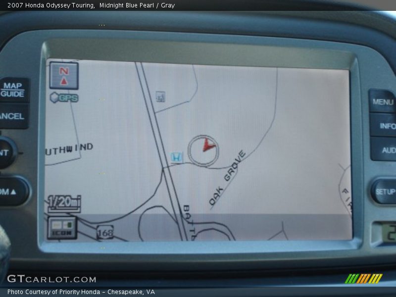 Midnight Blue Pearl / Gray 2007 Honda Odyssey Touring