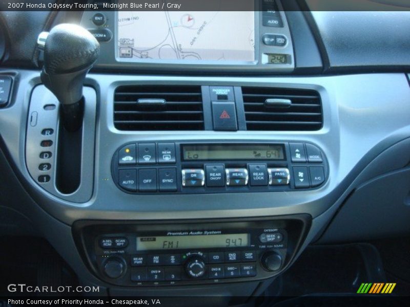 Midnight Blue Pearl / Gray 2007 Honda Odyssey Touring