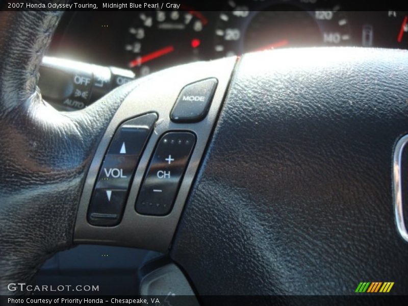 Midnight Blue Pearl / Gray 2007 Honda Odyssey Touring