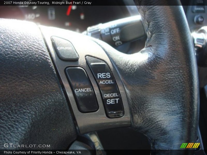 Midnight Blue Pearl / Gray 2007 Honda Odyssey Touring