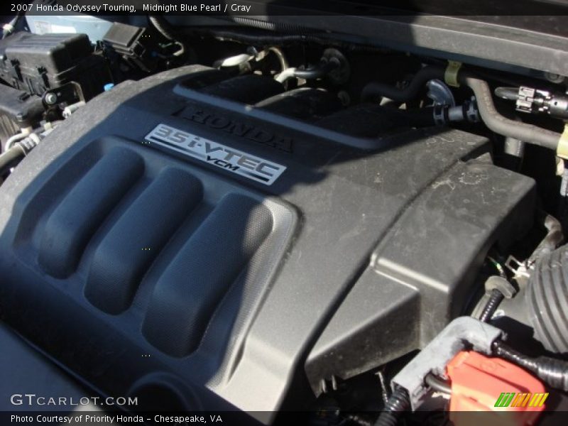Midnight Blue Pearl / Gray 2007 Honda Odyssey Touring