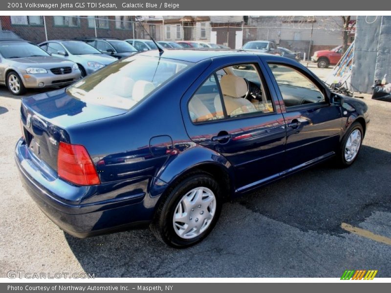 Galactic Blue / Beige 2001 Volkswagen Jetta GLS TDI Sedan