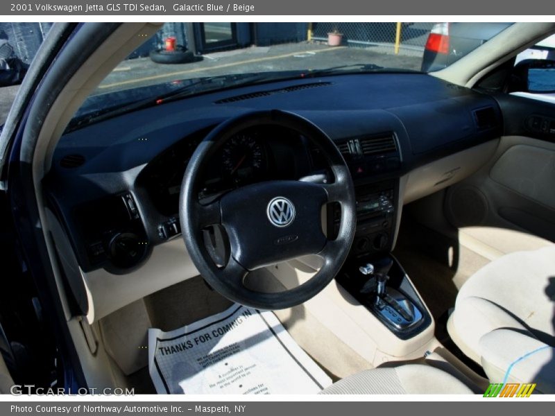 Galactic Blue / Beige 2001 Volkswagen Jetta GLS TDI Sedan