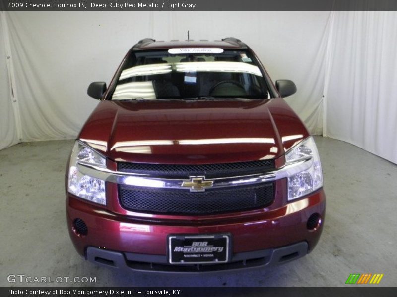Deep Ruby Red Metallic / Light Gray 2009 Chevrolet Equinox LS