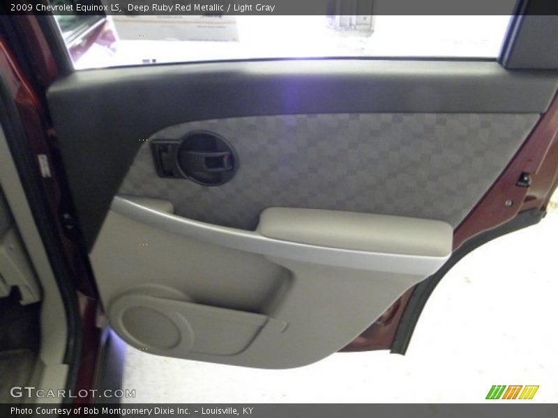 Deep Ruby Red Metallic / Light Gray 2009 Chevrolet Equinox LS
