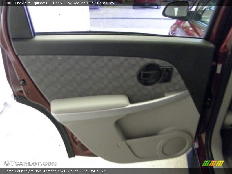 Deep Ruby Red Metallic / Light Gray 2009 Chevrolet Equinox LS