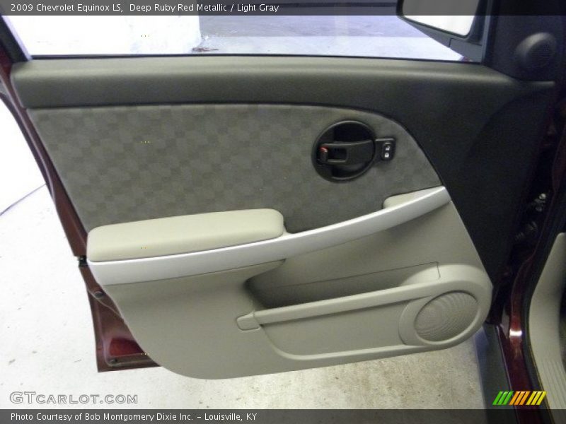 Deep Ruby Red Metallic / Light Gray 2009 Chevrolet Equinox LS