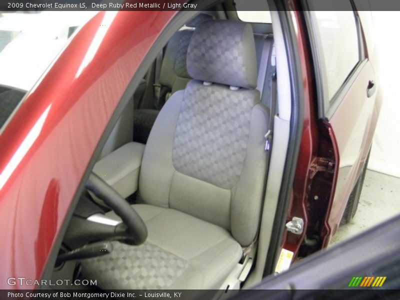 Deep Ruby Red Metallic / Light Gray 2009 Chevrolet Equinox LS