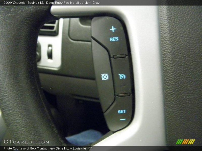 Deep Ruby Red Metallic / Light Gray 2009 Chevrolet Equinox LS